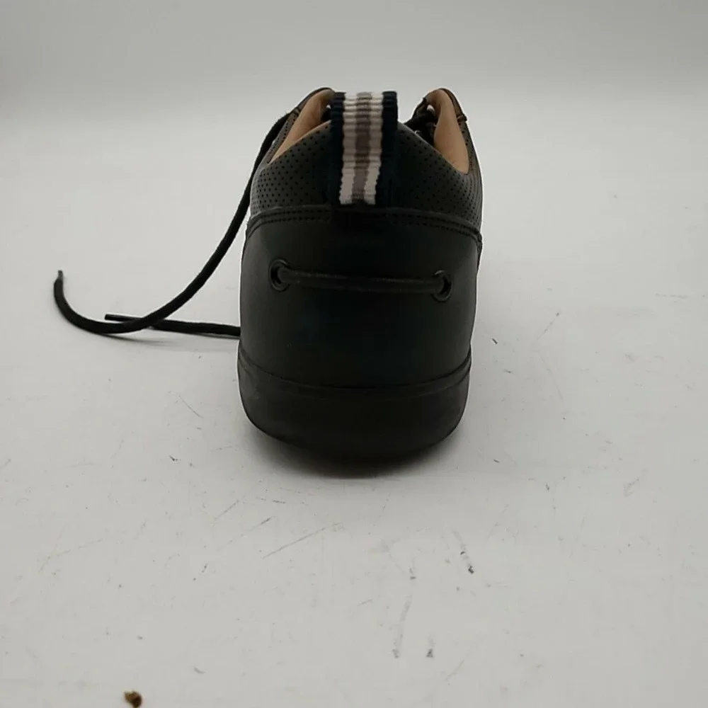 Lacoste Bayliss 119 1 U Shoes Mens Size 10 Black Leather Casual Boat Shoes